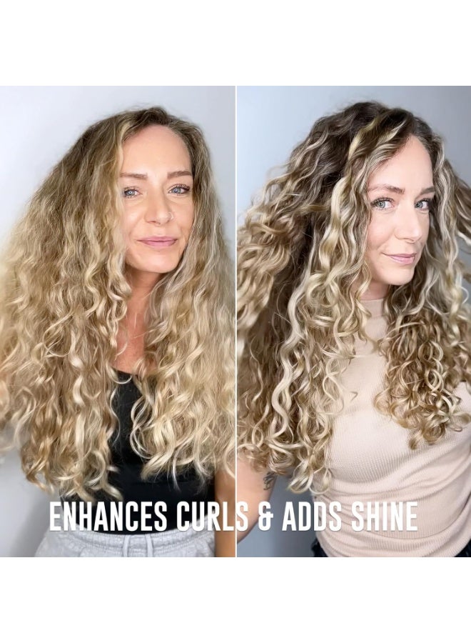 Love Ur Curls جل شعر موس البحر الأيرلندي لحب تجاعيدك، جل تصفيف شعر متوسط الثبات لتجاعيد الشعر المحددة، الأمواج واللفائف، نباتي، خالي من القسوة، 236 مل - Image 4