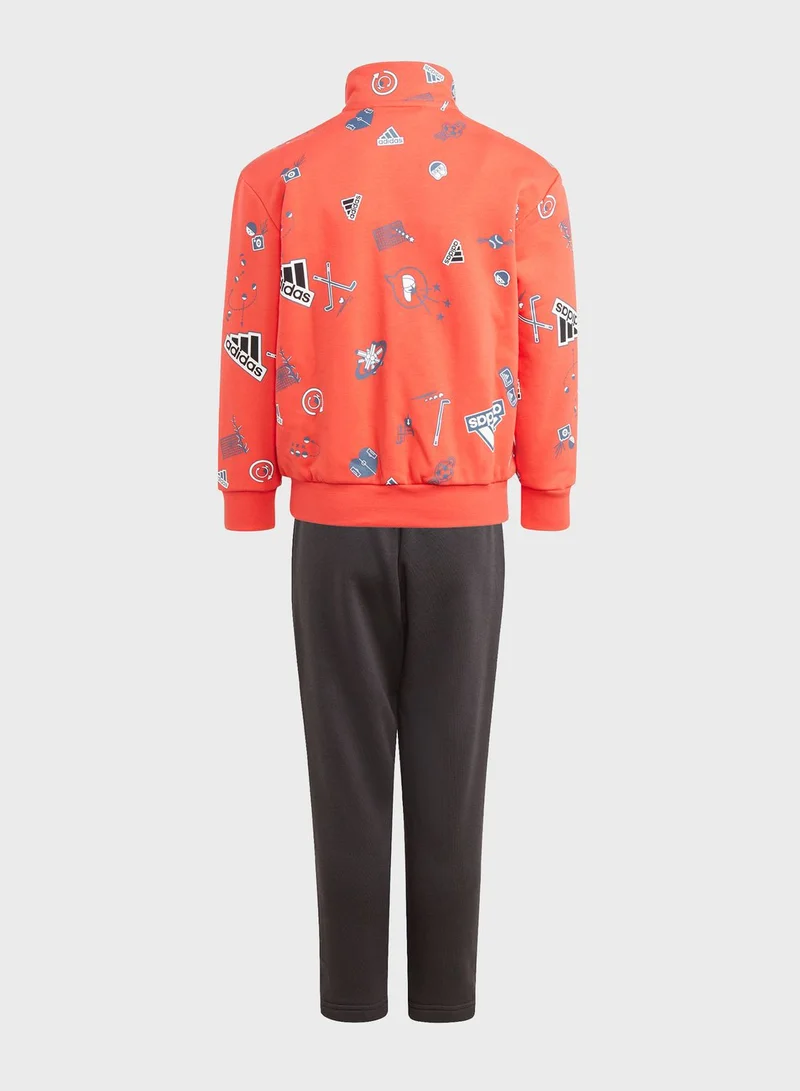 Adidas Kids Brand Luv Tracksuit