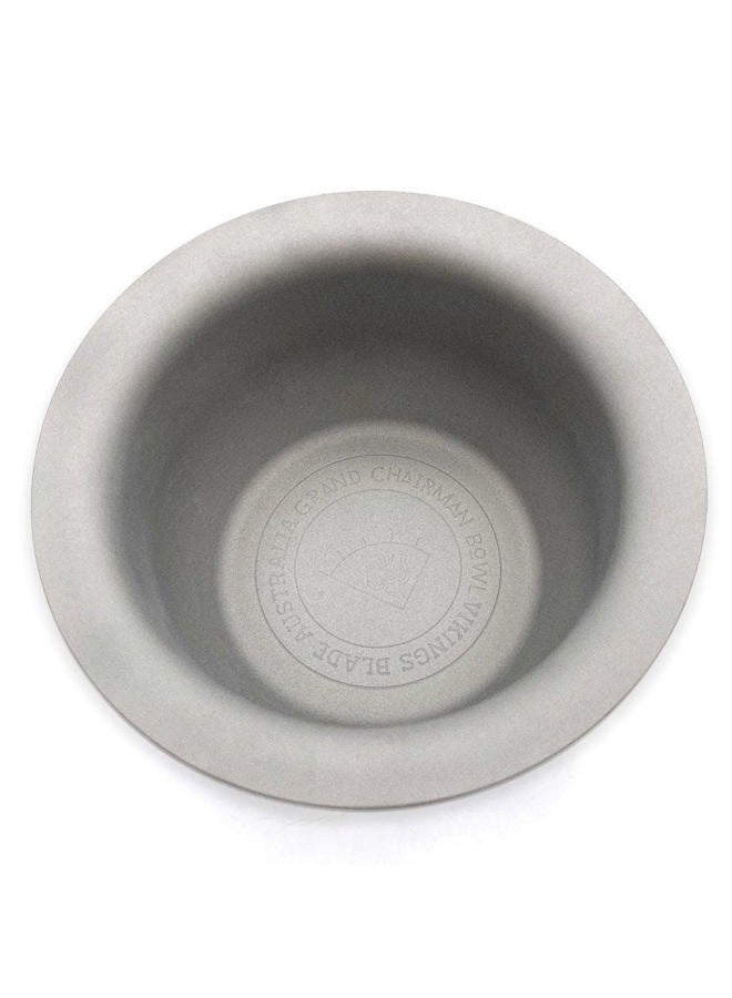 Vikings Blade Luxury Shaving Soap Bowl, Sandblasted Steel for Fast, Thick Lather, Unbreakable, Tactile Texture, Great for Most Pucks & Soaps (GRAND Chairman, 3.55” Diameter) - Image 1