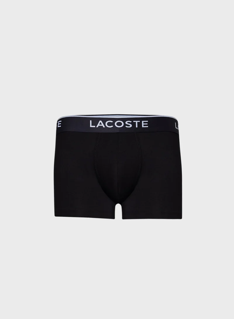 لاكوست 3-Pack Stretch Cotton Trunks