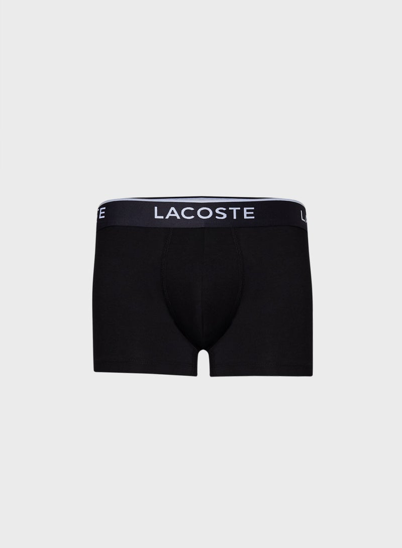 LACOSTE 3-Pack Stretch Cotton Trunks - Image 2