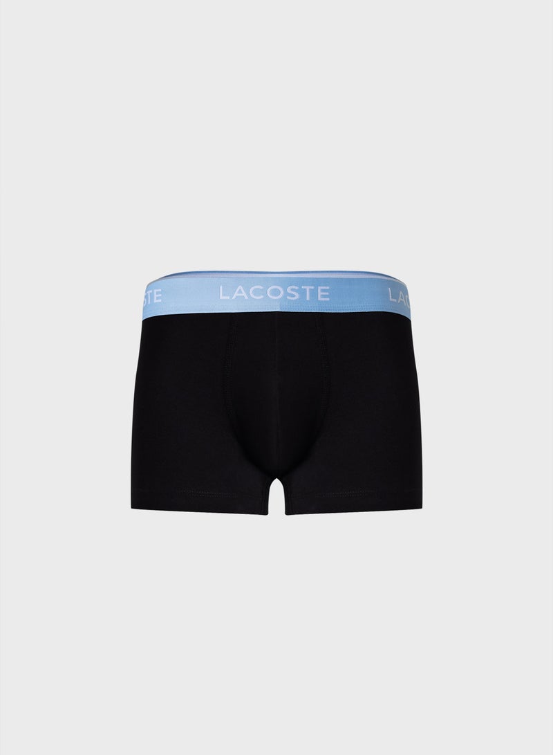LACOSTE 3-Pack Stretch Cotton Trunks - Image 4