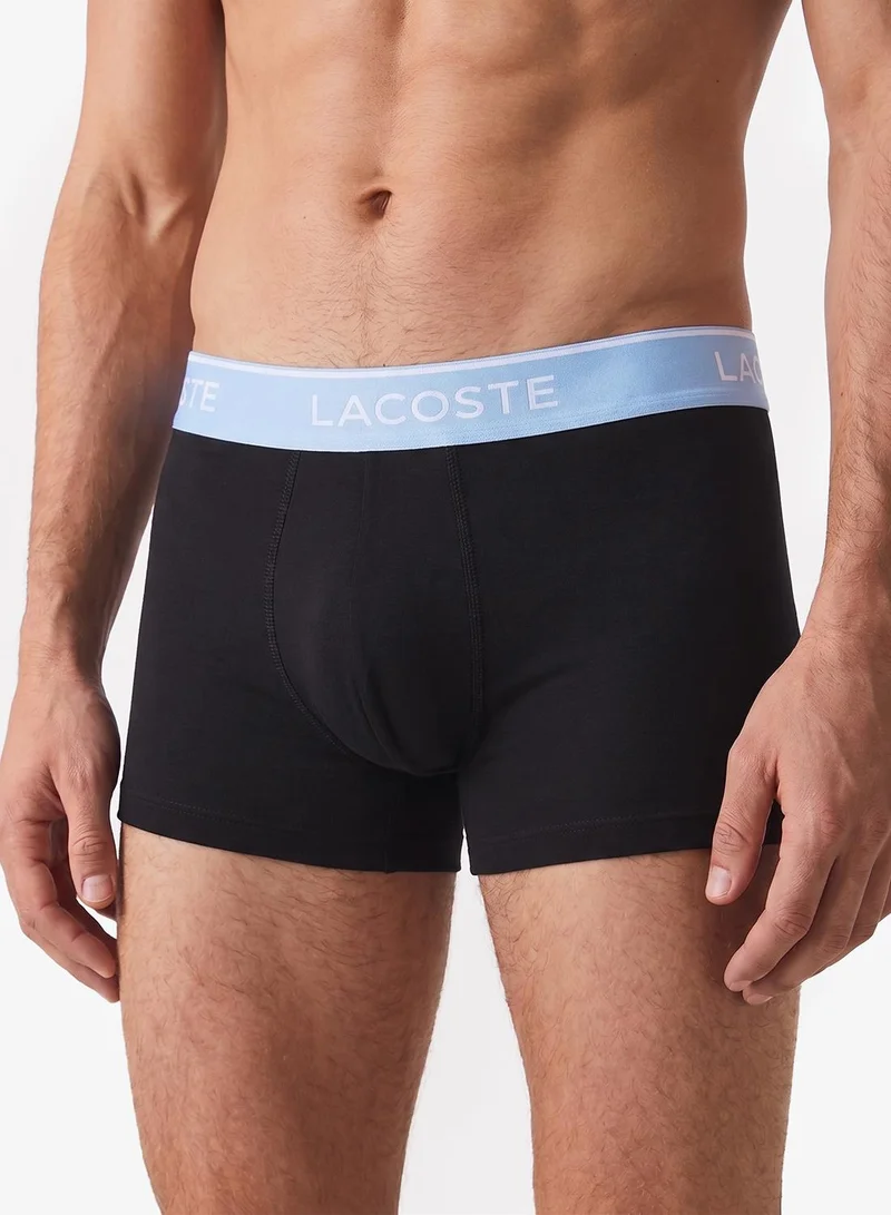 Lacoste  3-Pack Stretch Cotton Trunks for Men | Best Price UAE