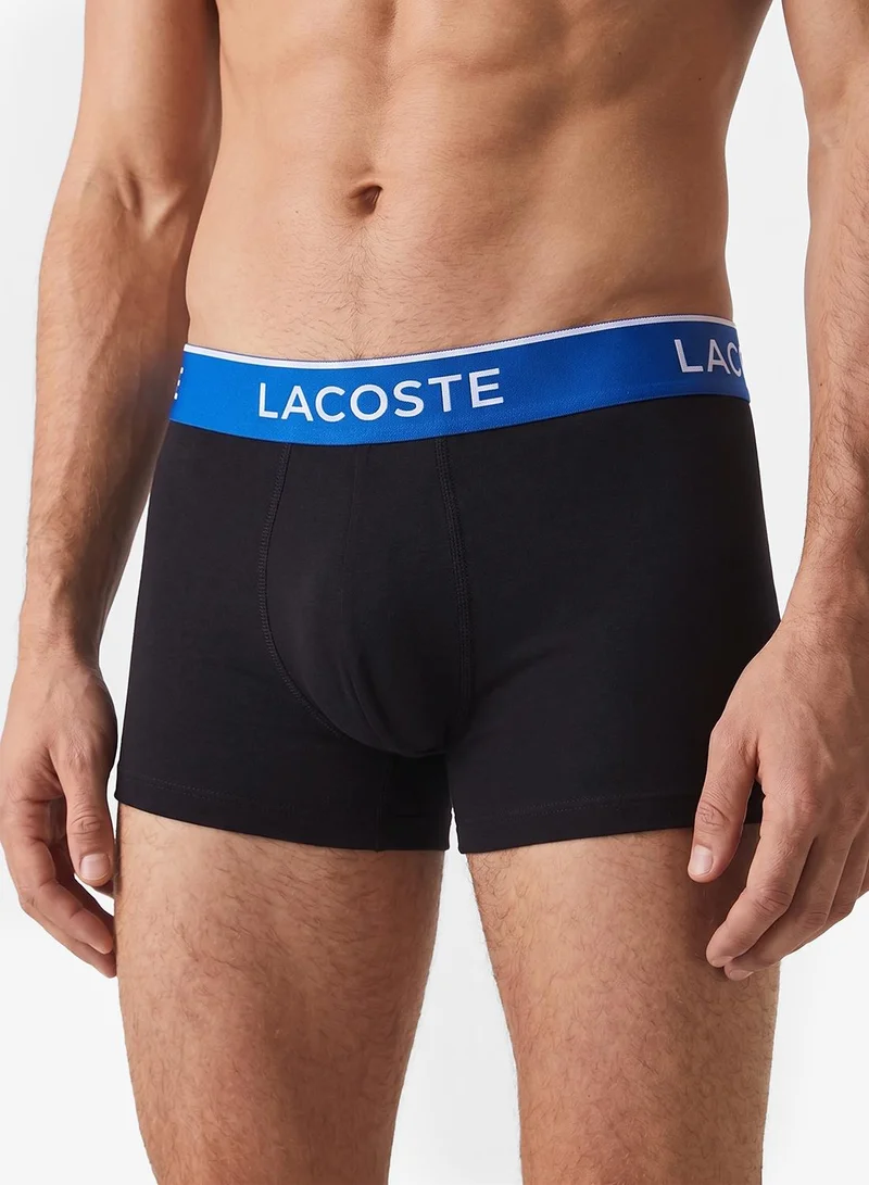 Lacoste  3-Pack Stretch Cotton Trunks for Men | Best Price UAE