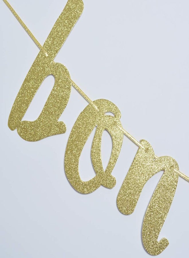 FOZEE Bon Anniversaire Banner for Happy Birthday Party Decorations French Theme Sign Photo Backdrop (Gold Glitter) - Image 5