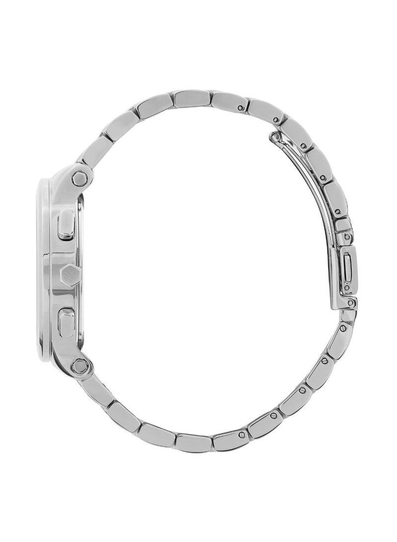 OLIVIA BURTON ROUND ANALOG WOMEN'S BLUE MOTHER OF PEARL & STONE CASE WATCH - 24000065 - Image 4