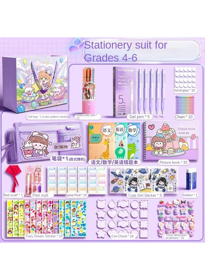 Bluejw Stationery Suit Gift Box Birthday Gift Hand Account Opening Gift Bag School Supplies Primary School Students First Grade Entrance - Image 1