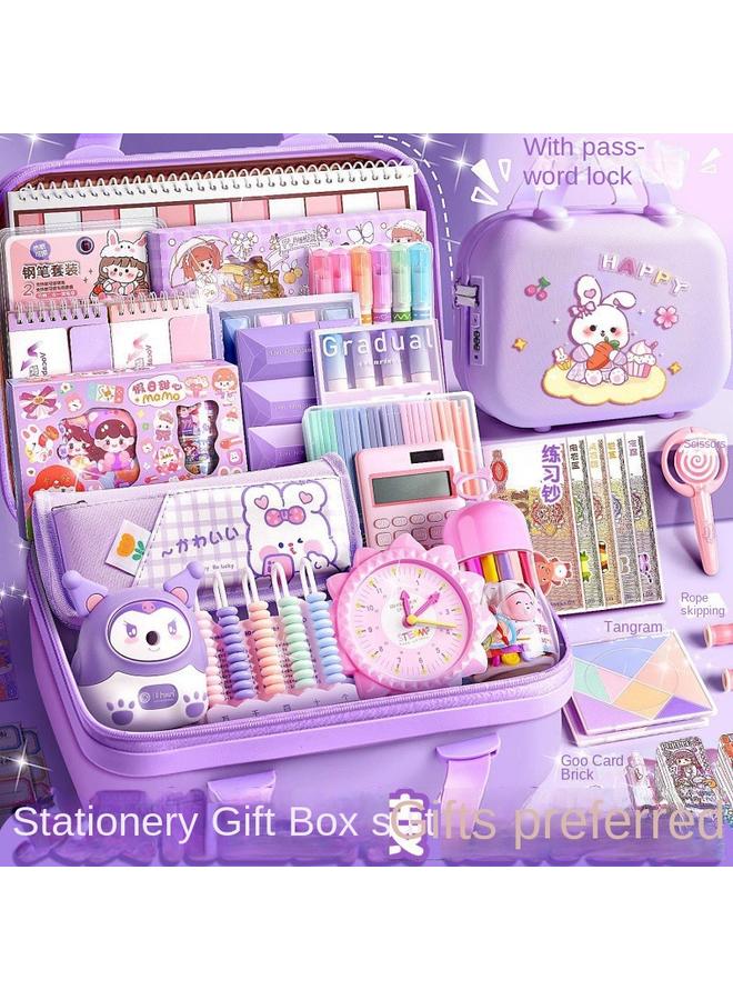 Bluejw Stationery Suit Gift Box Birthday Gift Hand Account Opening Gift Bag School Supplies Primary School Students First Grade Entrance - Image 3