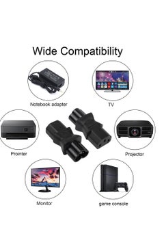 Excefore 2 Pack C13 Female to Male C6 Power Adapter, C13 to C6 3-Pin AC Converter Plug, Laptop Mains Cable Converter  - Image 4