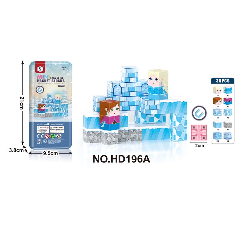 Magnetic Building Blocks Set 40 Pieces for Kids Educational Toy - Image 4