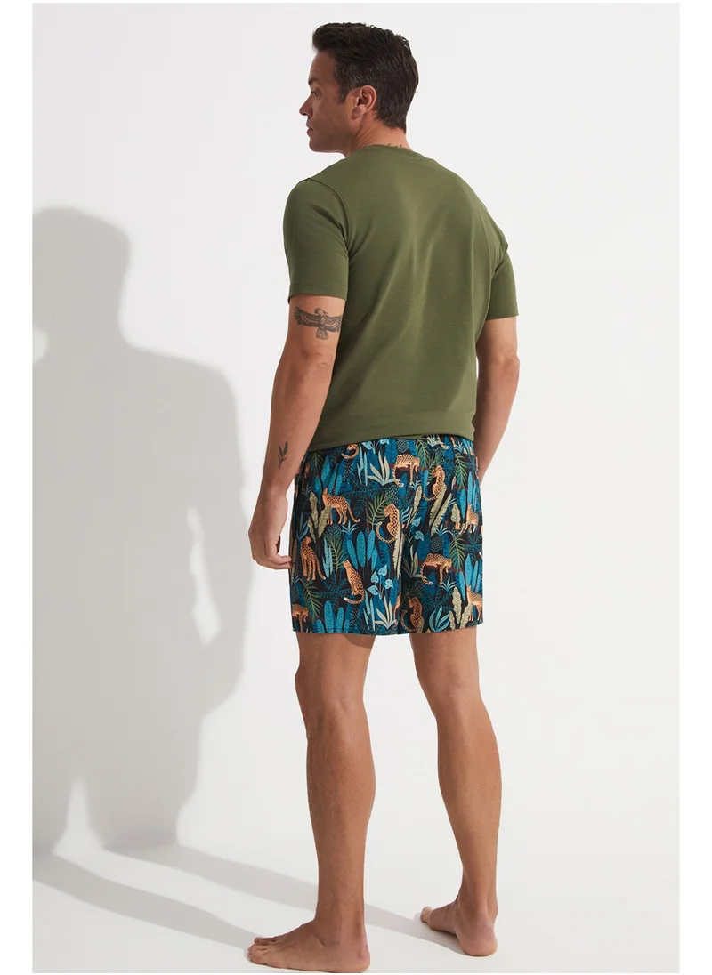 JUNE Patterned Swim Shorts