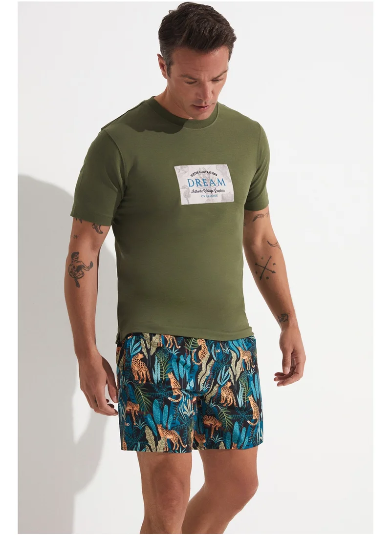 JUNE Patterned Swim Shorts