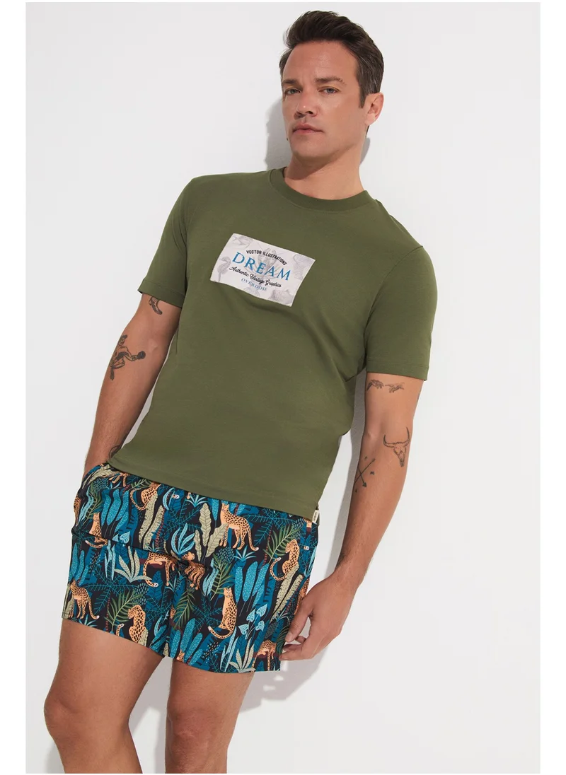 JUNE Patterned Swim Shorts