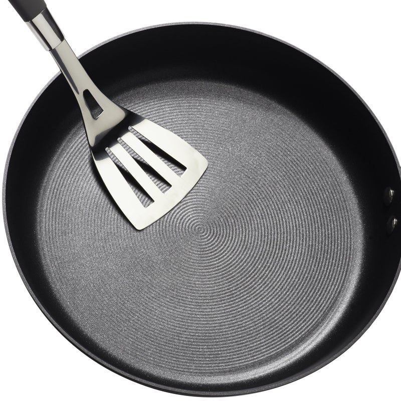 Circulon Symmetry Hard Anodized Nonstick Frying Pan Set / Skillet Set - 10 Inch and 12 Inch, Black - Image 4