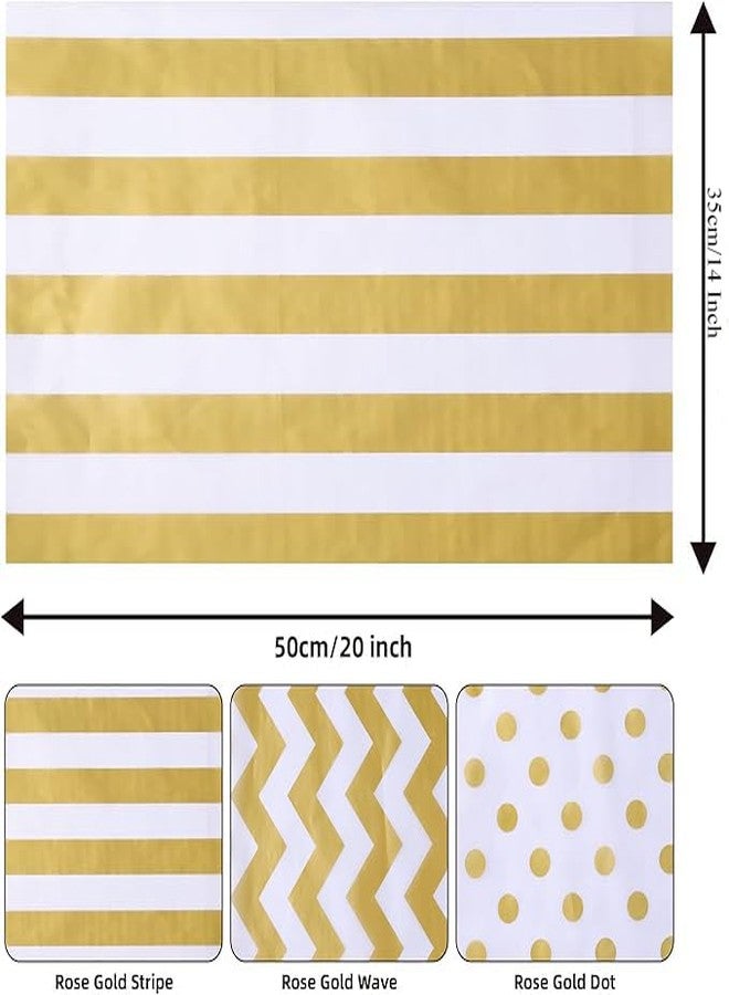 Ueerdand 120 Sheets Gold Tissue Paper, Christmas Metallic Gift Wrapping Paper Bulk for New Year Gift Bags, Birthday, Graduation, DIY Shipping Crafts, 20 Inch x 14 Inch - Image 2