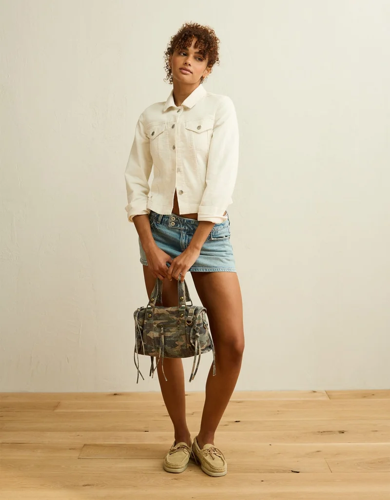 American Eagle  AE Shrunken Denim Jacket for Women | Best Price UAE
