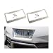 YALOK Bling 2PCS Car License Plate Frame Handcrafted Crystal Stainless Steel License Plate Frame Sparkly Durable Universal Fit Car Accessories for Girls Women Golden - Image 2