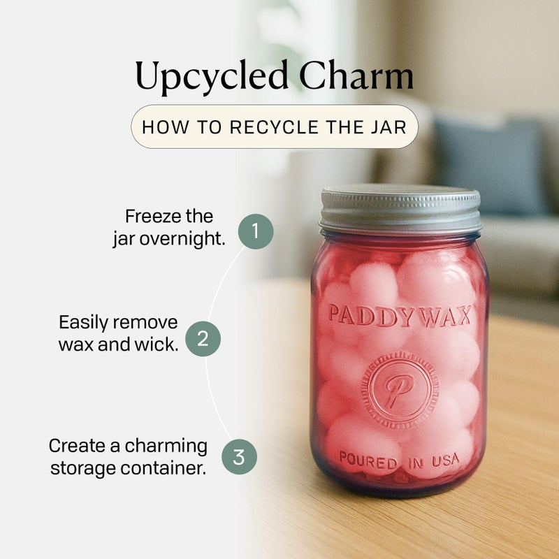 Paddywax Scented Candles Relish Collection Soy Wax Artisan Candle in Glass Jar with Lid, 9.5-Ounce, Salted Grapefruit - Image 5