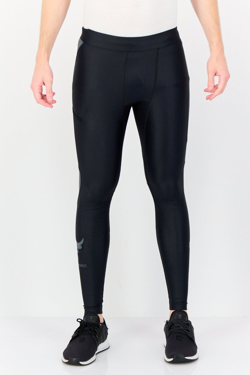 UNDER ARMOUR سروال رياضي للرجال من مشروع روك Iso-Chill، أسود - Image 1