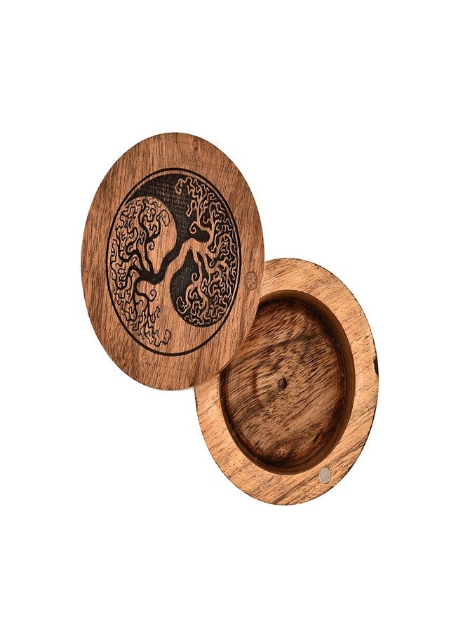 Mahasu Cat Urn Acacia Wood Decorative Urns Funeral Cremation Urn for Ashes for Cats (3.5" X 3.5" X 2.5") - Image 3
