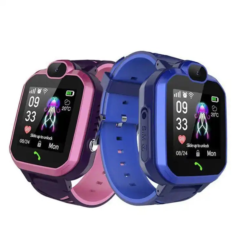 Kids Smart Phone Watch 2G Network Smart Watch for Kids LBS Location Child Tracker Watch Children's Smartwatch with Camera Alarm Clock SOS Voice Chat IP67 Waterproof Girls Boys Toys Gifts - Image 4