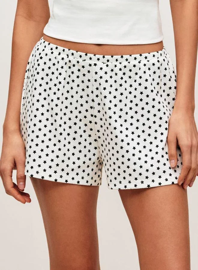 Undiz Printed jersey shorts with stars