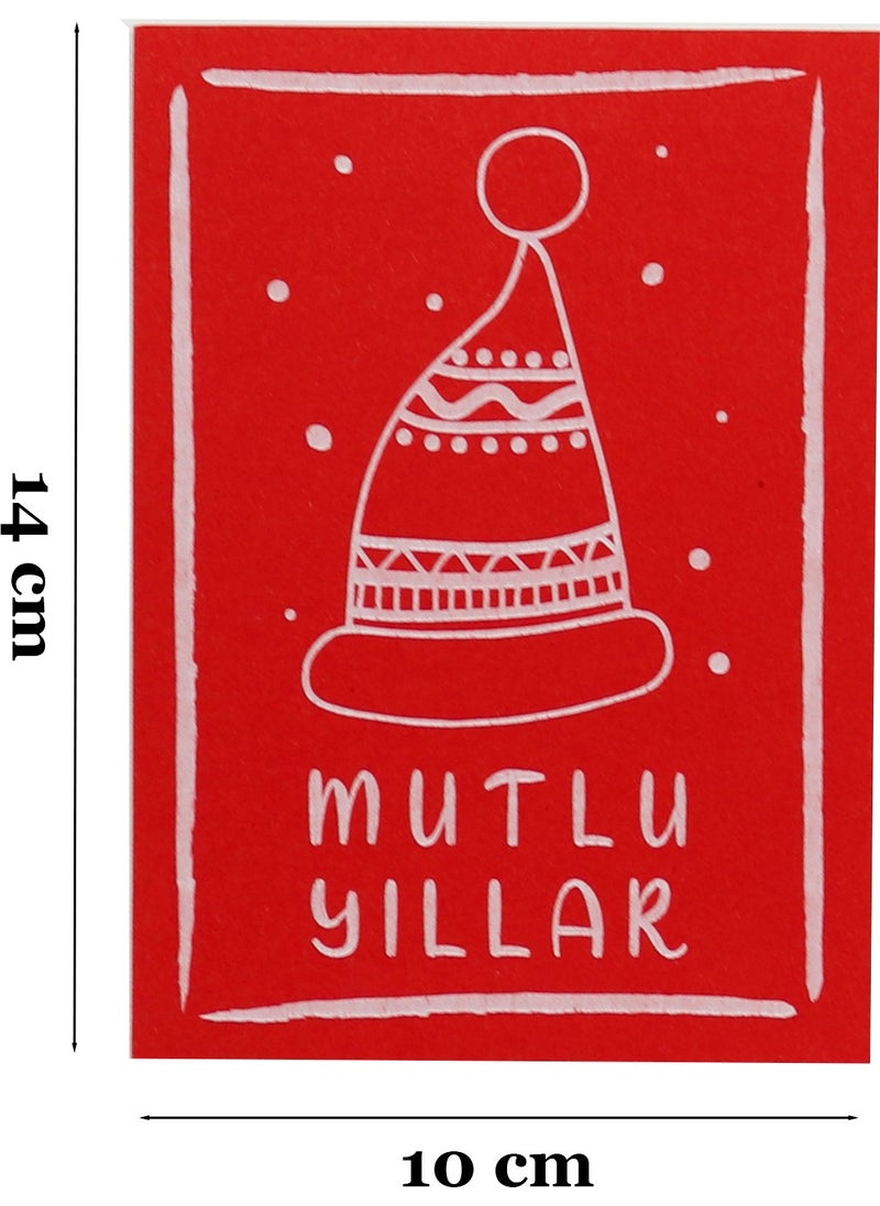 Repro Design 10X14 cm New Year Themed 5 Pieces Greeting Card Model-8 Happy New Year  - Image 5