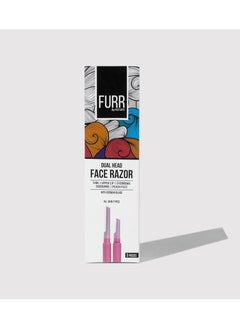 Furr Furr Dual Head Face Razor for Women, removes hair from chin, upper lip, eyebrows and sideburns, reusable for all skin types, German Blades, 3 Razors  - Image 1
