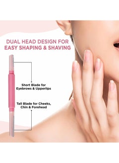 Furr Furr Dual Head Face Razor for Women, removes hair from chin, upper lip, eyebrows and sideburns, reusable for all skin types, German Blades, 3 Razors  - Image 4