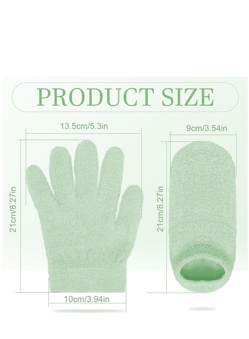 KASTWAVE Moisturizing Glove and Sock, Gel Spa Moisturizing Therapy Sock Glove, Soften Repairing Dry Cracked, Hands Feet Skin Care, Effective in Repair Dry and Chapped Hands and Feet Skin Care - Image 3