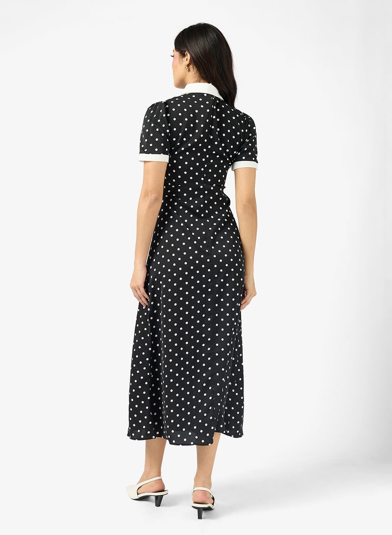 ELLA Polka Print Dress - Image 2