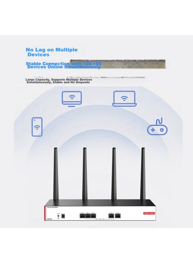 H3c 5g Dual-band Gigabit Wireless Router, 3000m Enterprise-grade Commercial High-speed Router, Wifi Wall-penetrating Metal Shell, Gr-3000ax - Image 4