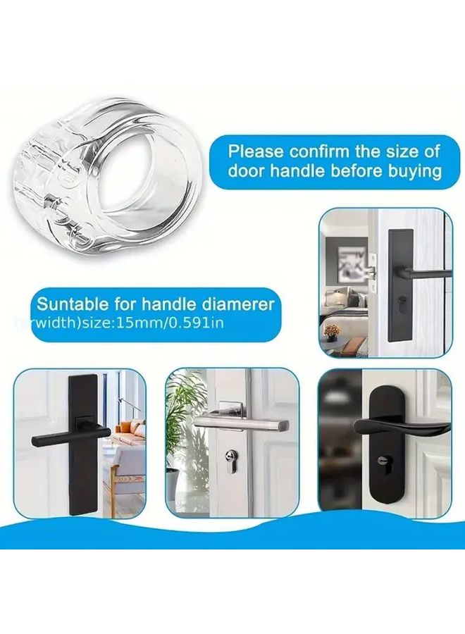 7PCS Black O Type Anti Collision Door Stops Non Impact Design For Bathroom Commercial Use - Image 5