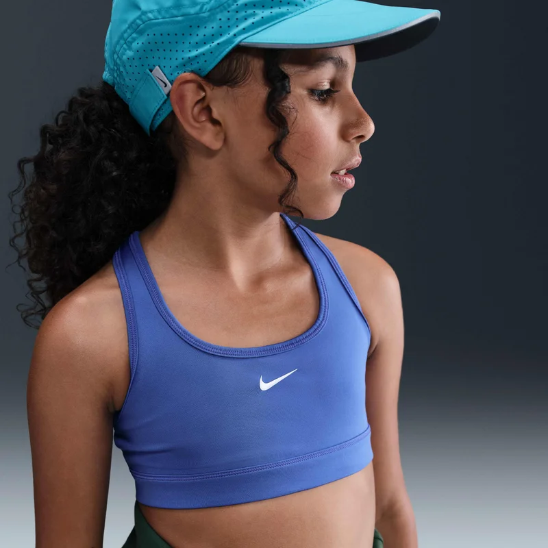 Nike Kids' Swoosh Medium-Support Sports Bra