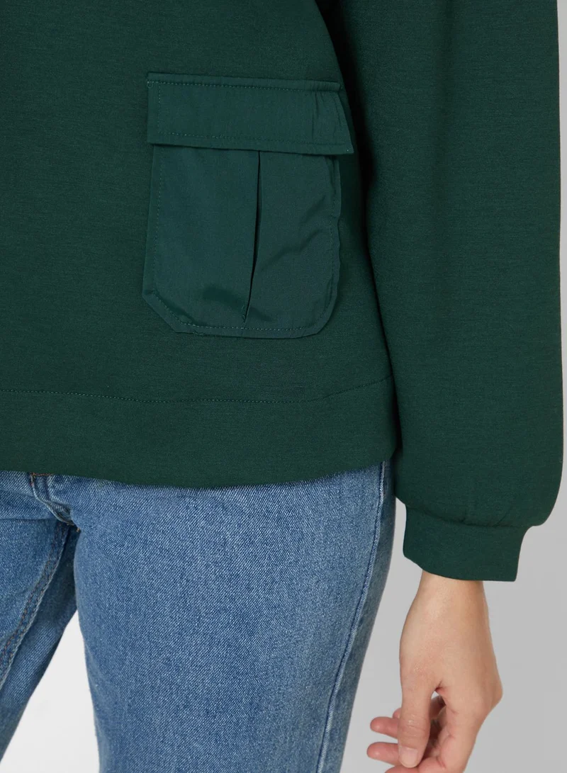 VERO MODA Pocket Detail Hoodie