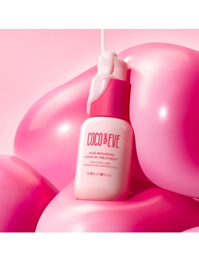COCO & EVE Coco & Eve Hair Repairing Leave-in Treatment for Damaged, Color Treated, Brittle Hair. With Hyaluronic Acid, Ceramide. Strengthens, Deeply Repairs Breakage, Split Ends. For all Hair Types (1.69 Fl Oz)  - Image 2
