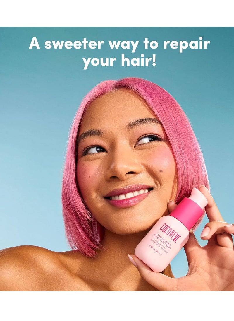 COCO & EVE Coco & Eve Hair Repairing Leave-in Treatment for Damaged, Color Treated, Brittle Hair. With Hyaluronic Acid, Ceramide. Strengthens, Deeply Repairs Breakage, Split Ends. For all Hair Types (1.69 Fl Oz)  - Image 4