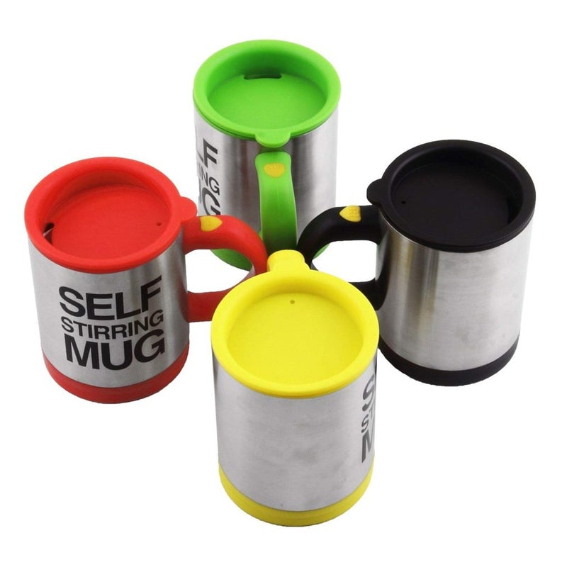 SENVIL Self Stirring Mug – Automatic Coffee Mixing Cup – 400ml Stainless Steel Electric Mug, Fast Self Stirring, Portable Travel Coffee & Milk Mixer, Easy to Use Lazy Mug for Office, Kitchen & Gift - Image 2