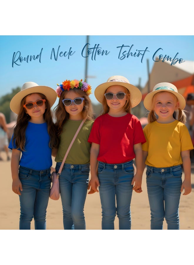 NENOUSH Kids Unisex T-Shirt For Boys & Girls | Soft Cotton Half Sleeve Tee | Comfortable Round Neck Everyday Wear | Casual Outfit For School,Play - Image 4