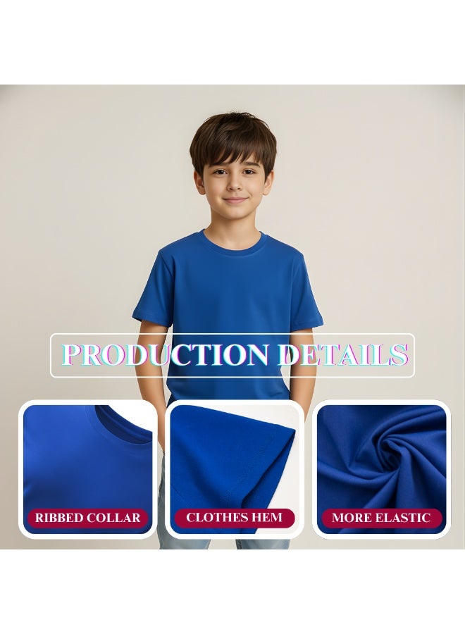 NENOUSH Kids Unisex T-Shirt For Boys & Girls | Soft Cotton Half Sleeve Tee | Comfortable Round Neck Everyday Wear | Casual Outfit For School,Play - Image 5