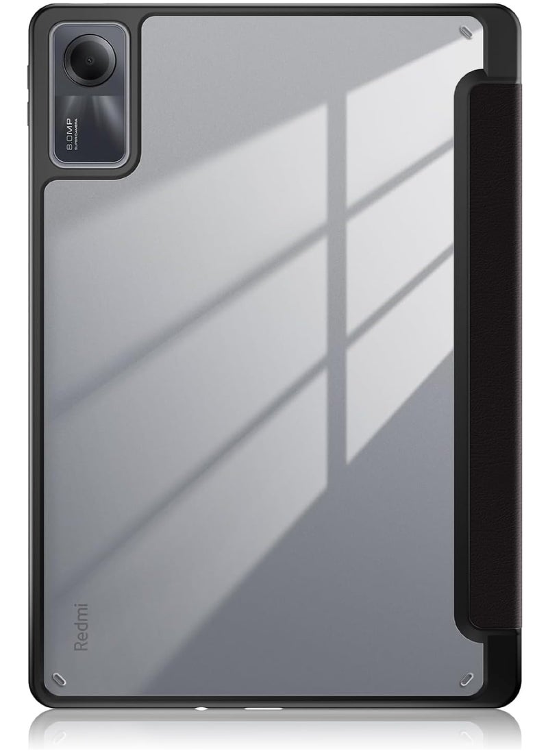 حافظة لهاتف Xiaomi Redmi Pad SE 11 بوصة غطاء مقاوم للصدمات مع غطاء خلفي شفاف شفاف لهاتف Xiaomi Redmi Pad SE 2023 Auto Wake/Sleep