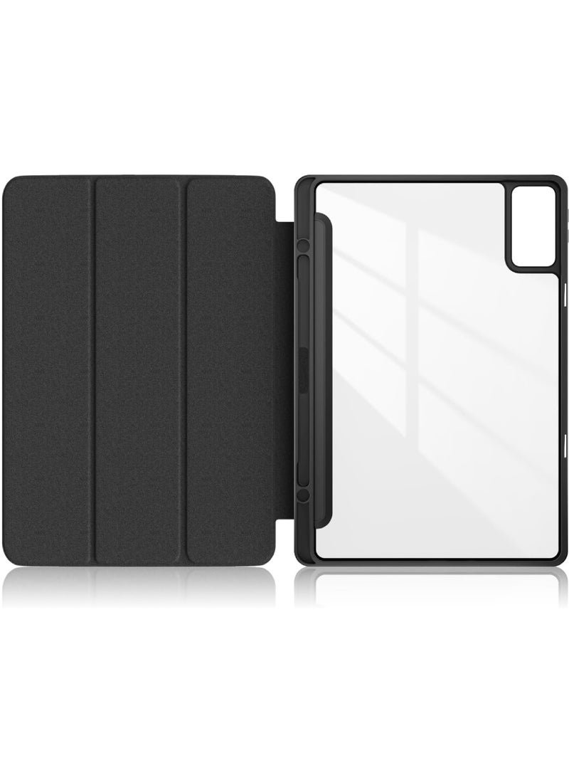 حافظة لهاتف Xiaomi Redmi Pad SE 11 بوصة غطاء مقاوم للصدمات مع غطاء خلفي شفاف شفاف لهاتف Xiaomi Redmi Pad SE 2023 Auto Wake/Sleep