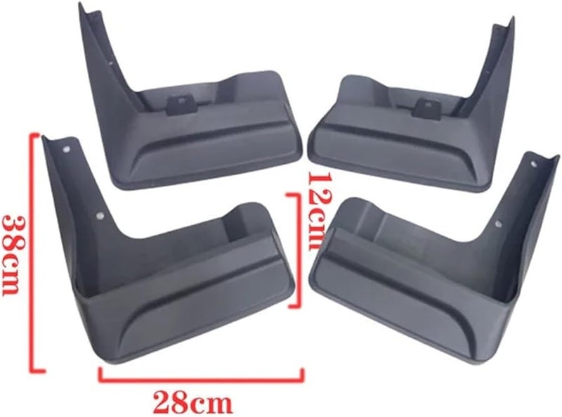 Black Mud Flaps Compatible for Toyota Sienna 2018 2021 Splash Guards Mudguards Set - Image 4