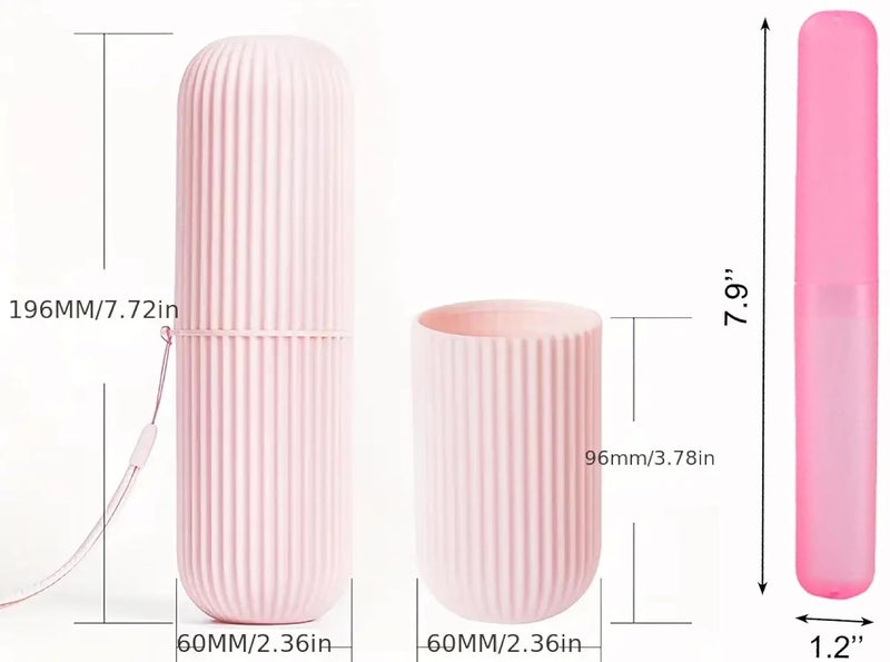 Style Keepers 2 Pack Travel Toothbrush Holder Travel Soap Case Travel Soap Container Dish Tray Portable Box Leak Proof Toothpaste Storage Kit for Traveling Bathroom Camping School Gym Outdoor 2 Piece - Image 3
