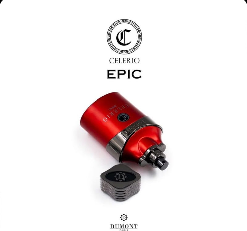 Dumont Celerio Epic Eau De Perfume Men - Celerio Perfum Unisex Suitable for Men & Women - Long Lasting Cologne Mist & Body Spray, 3.4oz (RED, 80% vol) - Image 3
