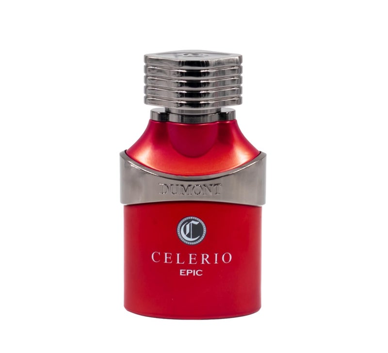 Dumont Celerio Epic Eau De Perfume Men - Celerio Perfum Unisex Suitable for Men & Women - Long Lasting Cologne Mist & Body Spray, 3.4oz (RED, 80% vol) - Image 2