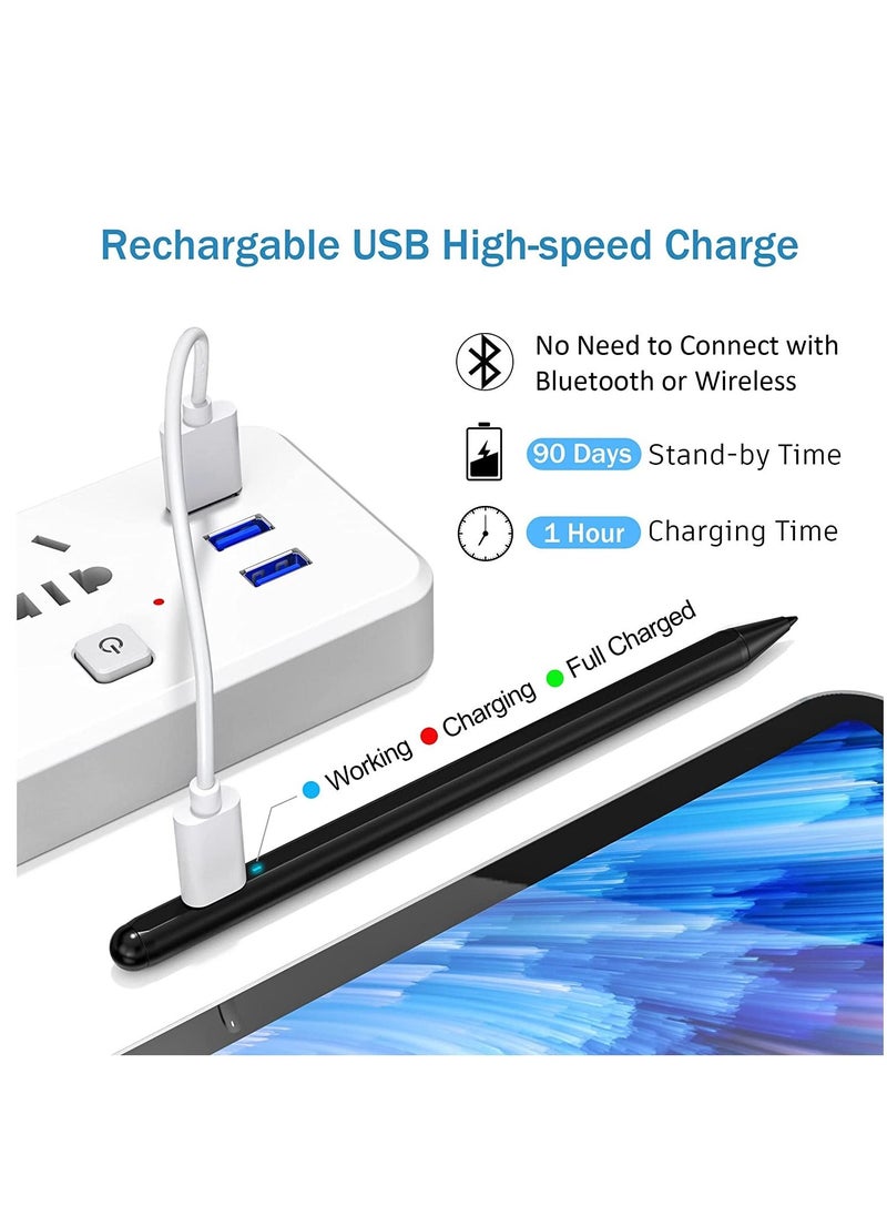 Facehub47 - Stylus Pen,Upgrade Active Stylus Pen Compatible for iOS and Android Touch,Stylus Pen with Dual Touch Screen,Stylus Pencil for Apple Android iPad 2018 to 2023 Model - Image 1
