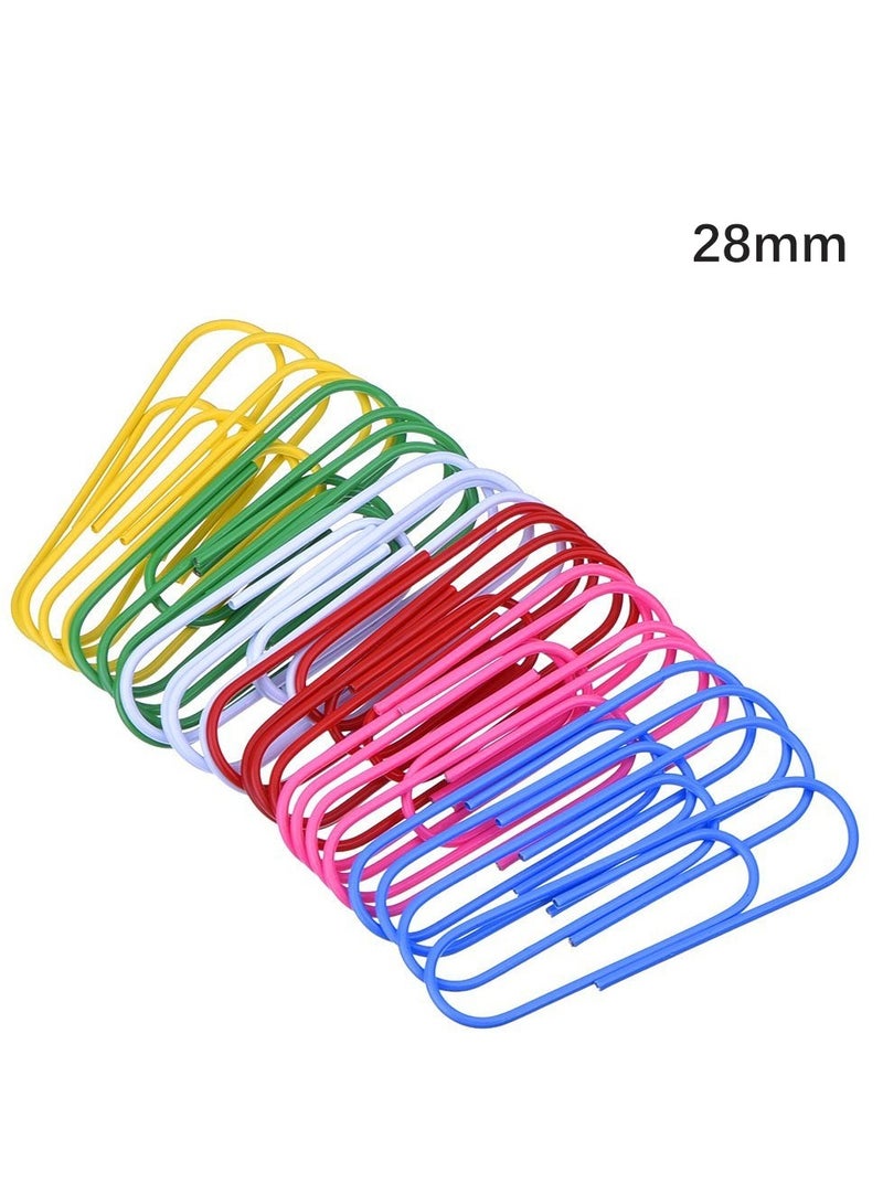 Generic Paper Clips Colorful, 200PCS Office Paper Clamp（1.1 inch * 0.3 inch),  Paper Clips Great for Office School Document Organizing,  Multicolored  - Image 3