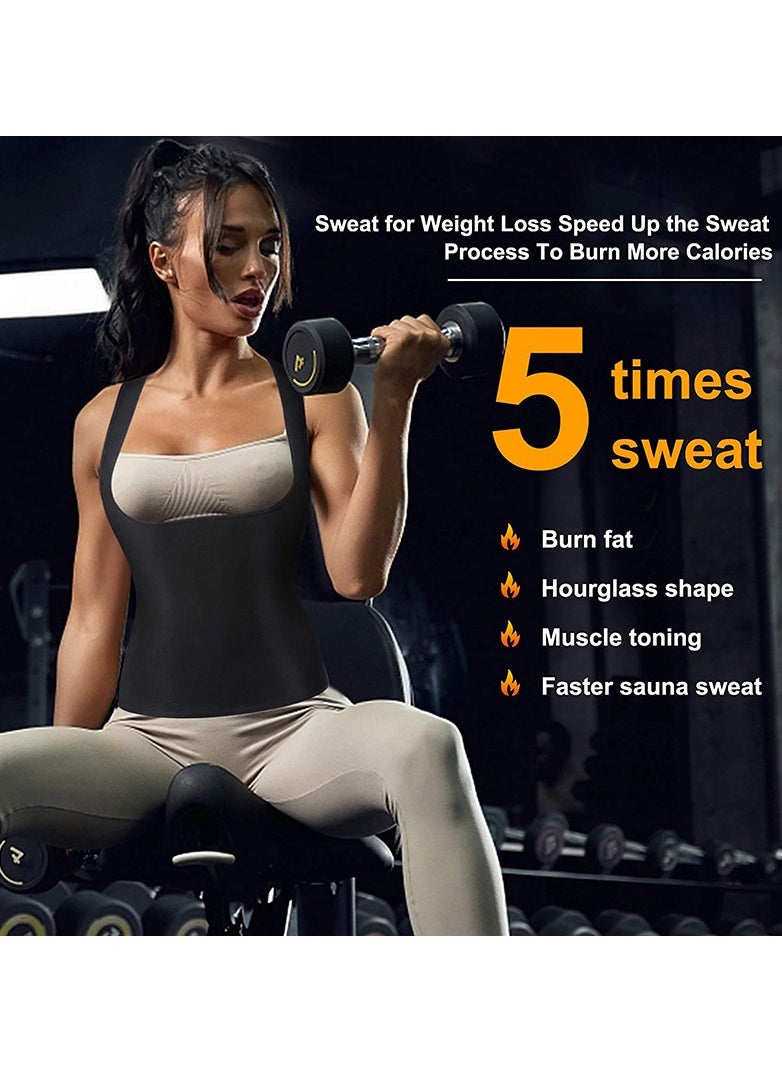 EELHOE Women's Slimming Body Shaper Sauna Vest Women's Corset, Sweat Shaping Garment, Yoga Wear, Fitness Tummy Sweat Vest  - Image 4
