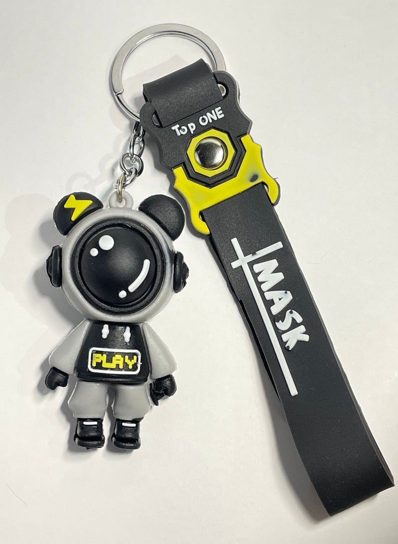 Generic Distinctive cartoon keychain elegant accessory Disney astronaut key chain with ribbon that fits with car keys wallets and bags beautiful creative gift - Image 2
